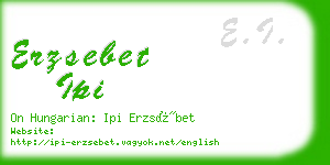 erzsebet ipi business card